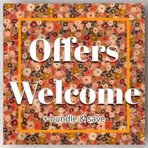 Like the item, but not the price? I always welcome reasonable offers. ☺️